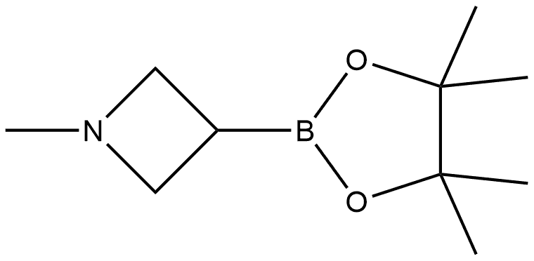 Azetidine, 1-methyl-3-(4,4,5,5-tetramethyl-1,3,2-dioxaborolan-2-yl)- Struktur