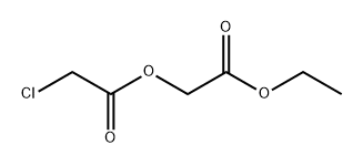 Acetic acid, 2-chloro-, 2-ethoxy-2-oxoethyl ester Struktur