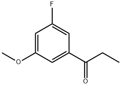 1-Propanone, 1-(3-fluoro-5-methoxyphenyl)- Struktur