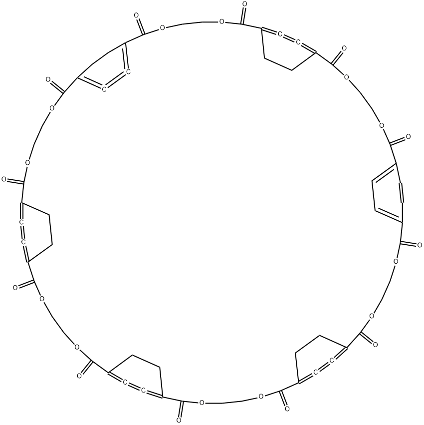 Ethylene Terephthalate Cyclic Hexamer Struktur