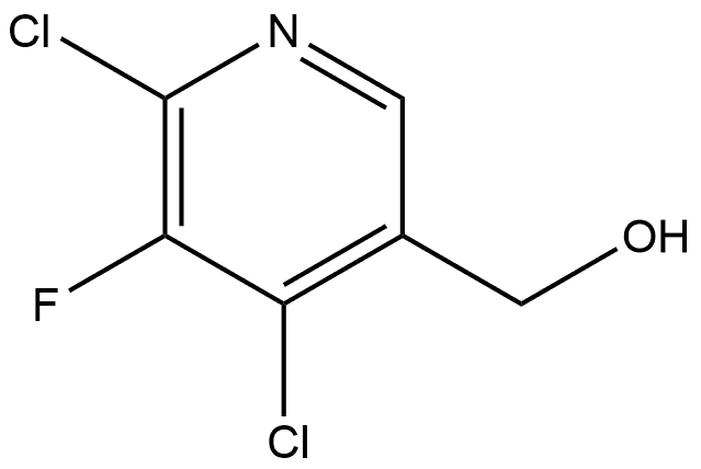 (4,6-dichloro-5-fluoropyridin-3-yl)methanol Struktur