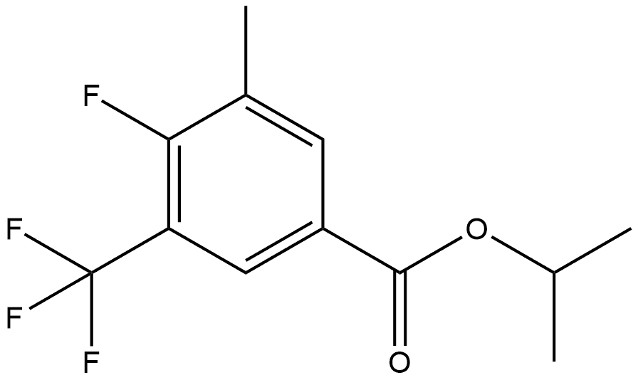 isopropyl 4-fluoro-3-methyl-5-(trifluoromethyl)benzoate Struktur