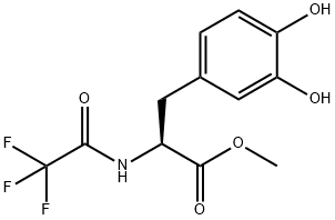 L-Tyrosine, 3-hydroxy-N-(2,2,2-trifluoroacetyl)-, methyl ester Struktur