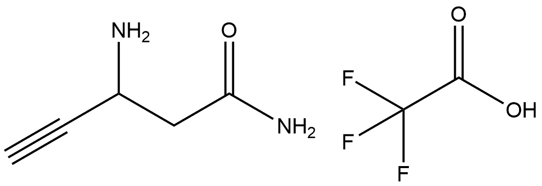 (S)-3-aminopent-4-ynamide 2,2,2-trifluoroacetate Struktur