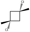 Cyclobutane, 1,3-dichloro-1,3-dimethyl-, cis- Struktur