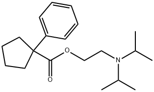 2-[Bis(1-methylethyl)amino]ethyl 1-phenylcyclopentanecarboxylate Struktur