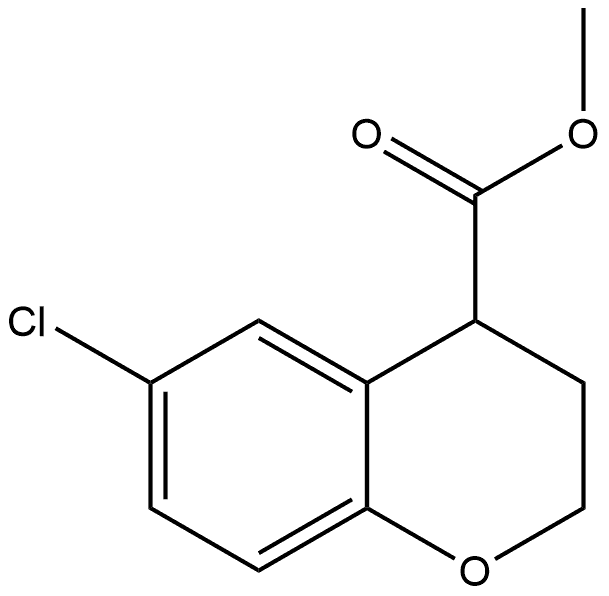 methyl 6-chlorochromane-4-carboxylate Struktur