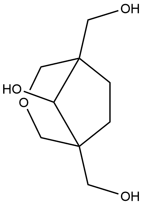 1,5-Bis-hydroxymethyl-3-oxa-bicyclo[3.2.1]octan-8-ol Struktur