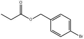 Benzenemethanol, 4-bromo-, 1-propanoate Struktur