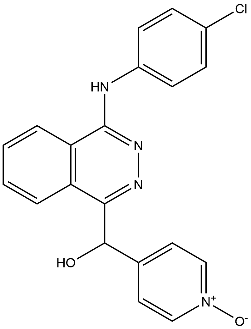 1-Phthalazinemethanol, 4-[(4-chlorophenyl)amino]-α-(1-oxido-4-pyridinyl)- Struktur