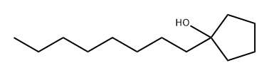 Cyclopentanol, 1-octyl- Struktur