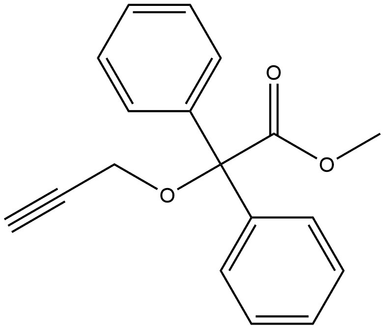 α-Phenyl-α-(2-propyn-1-yloxy)-benzeneacetic Acid Methyl Ester Struktur