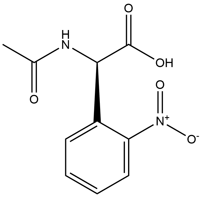 N-Ac-R-2-Nitrophenylglycine Struktur