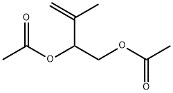 3-Butene-1,2-diol, 3-methyl-, 1,2-diacetate Struktur