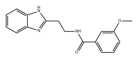 Benzamide, N-[2-(1H-benzimidazol-2-yl)ethyl]-3-methoxy- Struktur