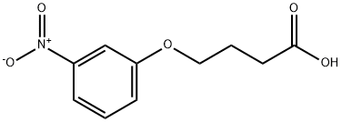 Butanoic acid, 4-(3-nitrophenoxy)- Struktur