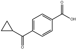 4-cyclopropanecarbonylbenzoic acid Struktur