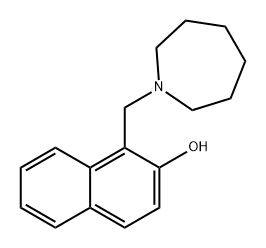 2-Naphthalenol, 1-[(hexahydro-1H-azepin-1-yl)methyl]- Struktur