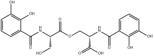 N,N'-bis(2,3-Dihydroxybenzoyl)-O-L-seryl-L-serine Struktur