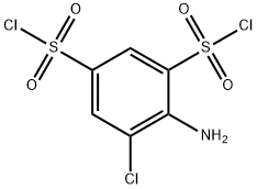 1,3-Benzenedisulfonyl dichloride, 4-amino-5-chloro- Struktur