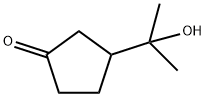 Cyclopentanone, 3-(1-hydroxy-1-methylethyl)- Struktur