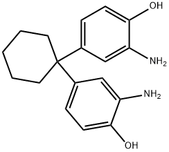 Phenol, 4,4'-cyclohexylidenebis[2-amino- Struktur