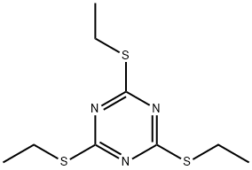 1,3,5-Triazine, 2,4,6-tris(ethylthio)- Struktur