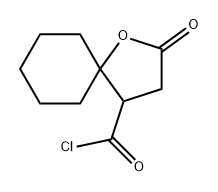 1-Oxaspiro[4.5]decane-4-carbonyl chloride, 2-oxo- Struktur