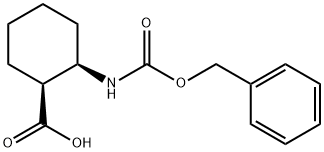 (1S,2R)-2-(((benzyloxy)carbonyl)amino)cyclohexane-1-carboxylic acid Struktur