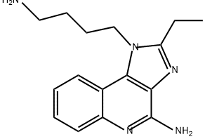 1H-Imidazo[4,5-c]quinoline-1-butanamine, 4-amino-2-ethyl- Struktur