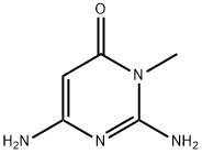 4(3H)-Pyrimidinone, 2,6-diamino-3-methyl- Struktur