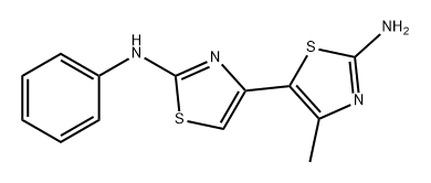 [4,5'-Bithiazole]-2,2'-diamine, 4'-methyl-N2-phenyl- Struktur