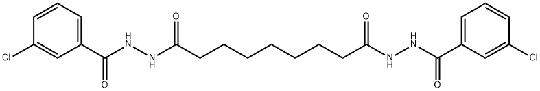 N'1,N'9-bis(3-chlorobenzoyl)nonanedihydrazide Structure