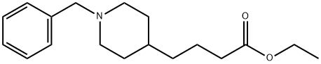 ethyl 4-(1-benzylpiperidin-4-yl)butanoate Struktur