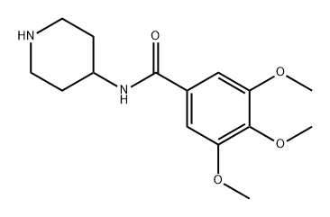 Benzamide, 3,4,5-trimethoxy-N-4-piperidinyl- Struktur