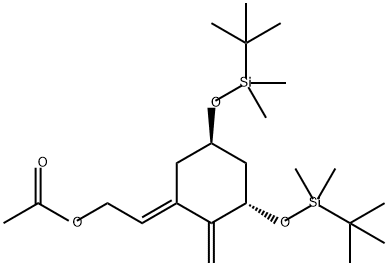 Ethanol, 2-[(3S,5R)-3,5-bis[[(1,1-dimethylethyl)dimethylsilyl]oxy]-2-methylenecyclohexylidene]-, 1-acetate, (2E)-