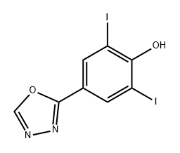 Phenol, 2,6-diiodo-4-(1,3,4-oxadiazol-2-yl)-