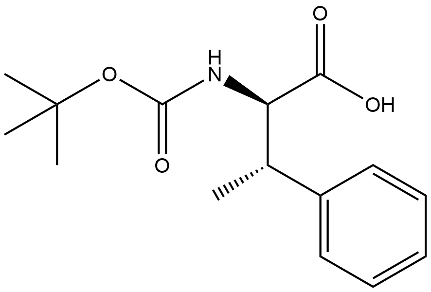 (2R,3S)-2-Boc-amino-3-phenyl-butyric acid Struktur