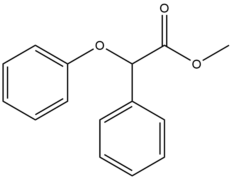 Benzeneacetic acid, α-phenoxy-, methyl ester Struktur