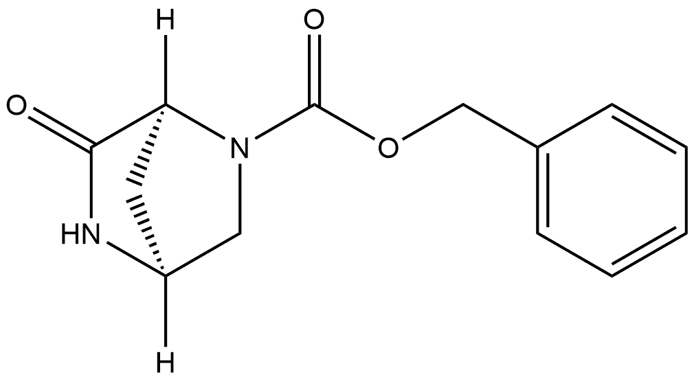 benzyl (1S,4S)-6-oxo-2,5-diazabicyclo[2.2.1]heptane-2-carboxylate Struktur