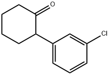 Cyclohexanone, 2-(3-chlorophenyl)- Struktur