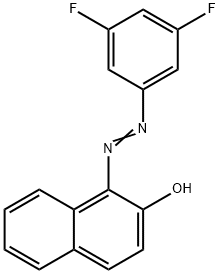 2-Naphthalenol, 1-[2-(3,5-difluorophenyl)diazenyl]- Struktur