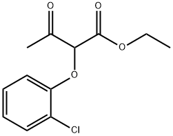 Butanoic acid, 2-(2-chlorophenoxy)-3-oxo-, ethyl ester Struktur