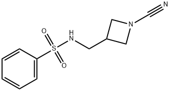 Benzenesulfonamide, N-[(1-cyano-3-azetidinyl)methyl]- Struktur