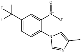 1H-Imidazole, 4-methyl-1-[2-nitro-4-(trifluoromethyl)phenyl]- Struktur