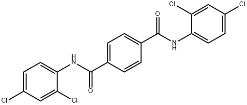 1-N,4-N-bis(2,4-dichlorophenyl)benzene-1,4-dicarboxamide Struktur