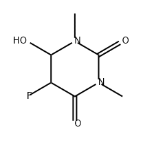 2,4(1H,3H)-Pyrimidinedione, 5-fluorodihydro-6-hydroxy-1,3-dimethyl-