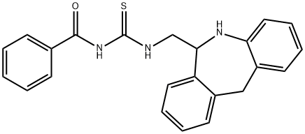 Benzamide, N-[[[(6,11-dihydro-5H-dibenz[b,e]azepin-6-yl)methyl]amino]thioxomethyl]- Struktur