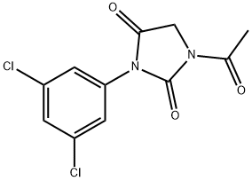 2,4-Imidazolidinedione, 1-acetyl-3-(3,5-dichlorophenyl)- Struktur