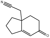 3aH-Indene-3a-acetonitrile,1,2,3,4,5,6-hexahydro-6-oxo-(9CI) Struktur